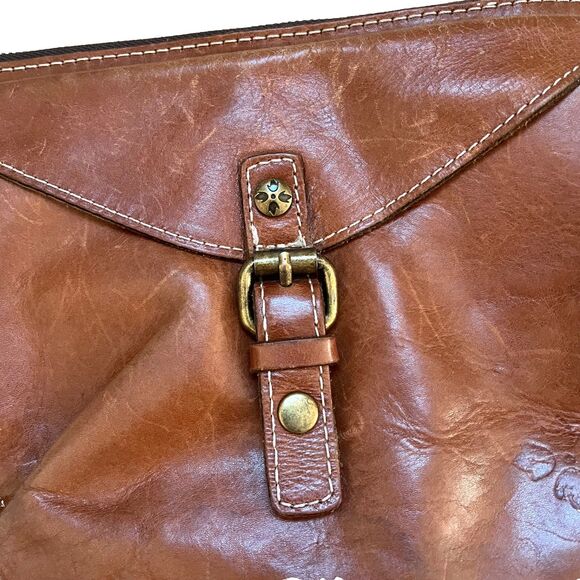 Patricia Nash Avellino Brown Leather Crossbody Bag - Picture 3 of 11